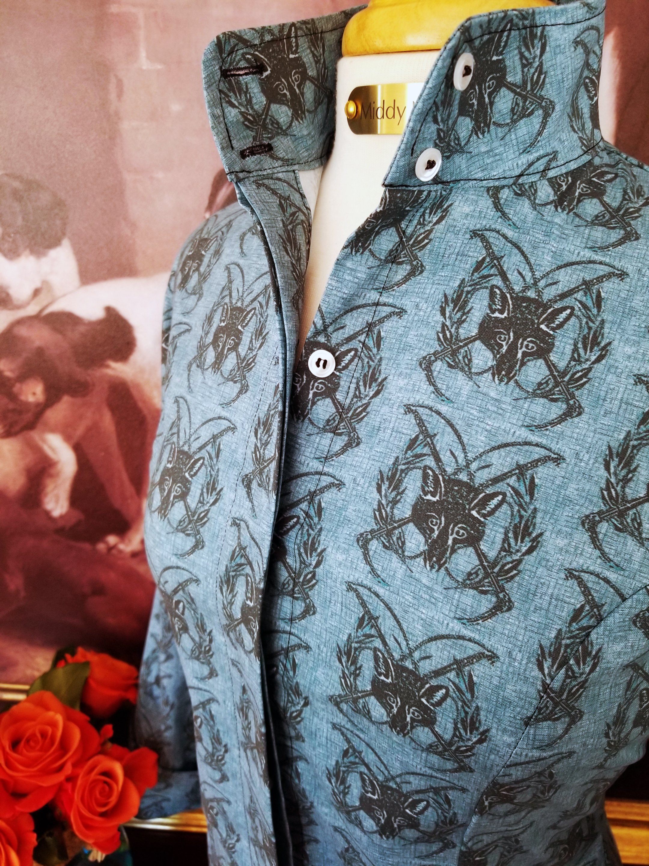 KESWICK SHIRT IN TEAL - Middy N' Me
