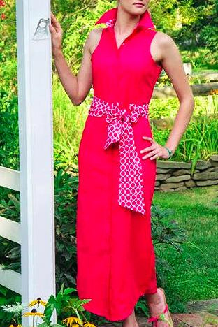 LAUREN DRESS IN PEONY - Middy N' Me
