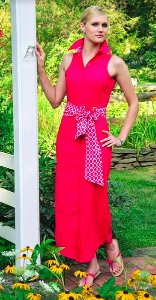LAUREN DRESS IN PEONY - Middy N' Me
