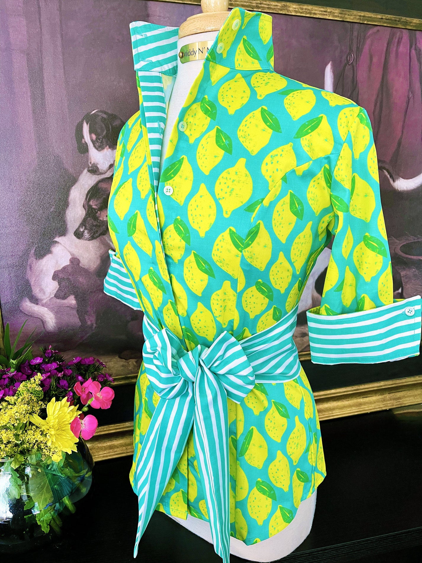 LEMON LOVE IN TURQUOISE Middy N' Me