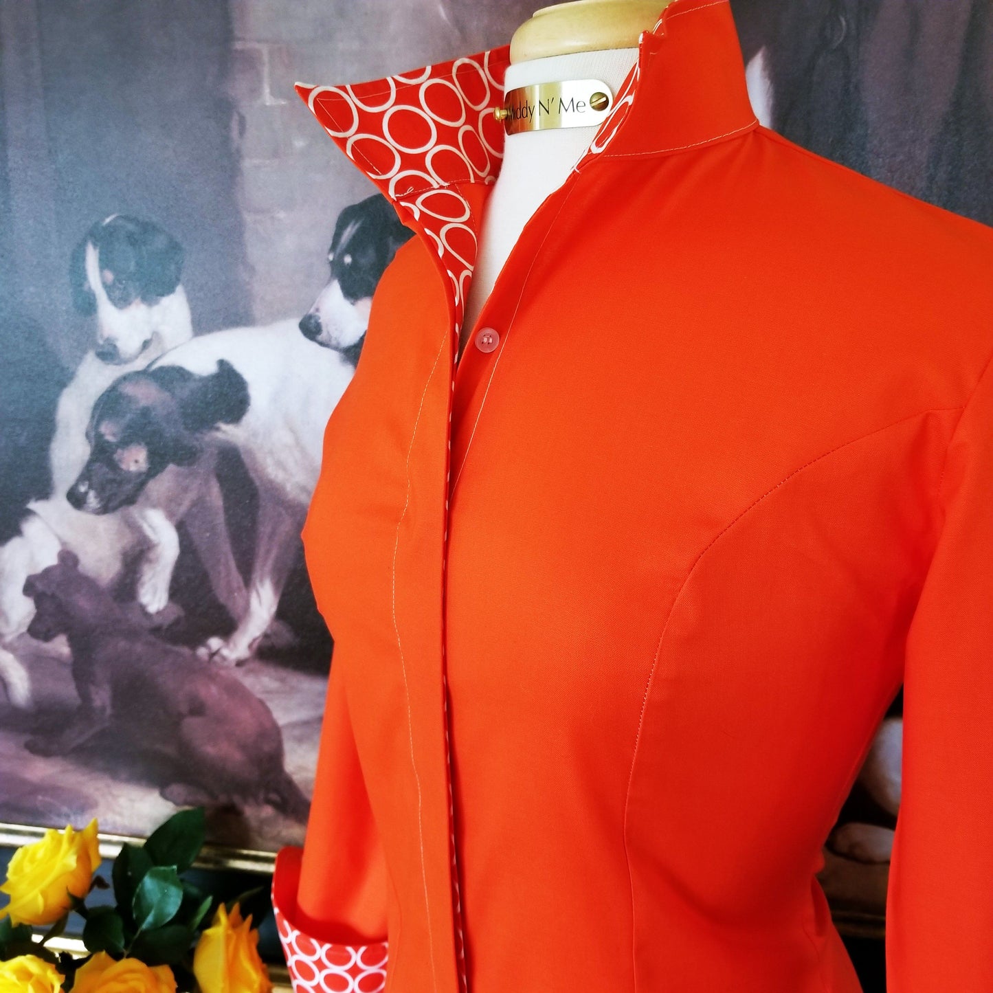 LAUREN SHIRT IN TANGERINE - Middy N' Me