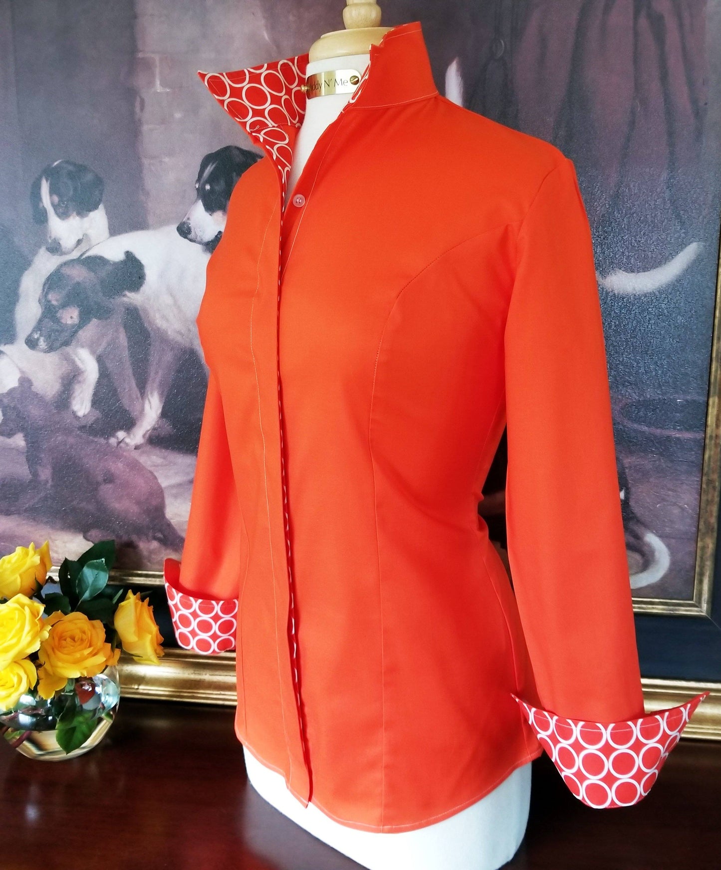 LAUREN SHIRT IN TANGERINE - Middy N' Me