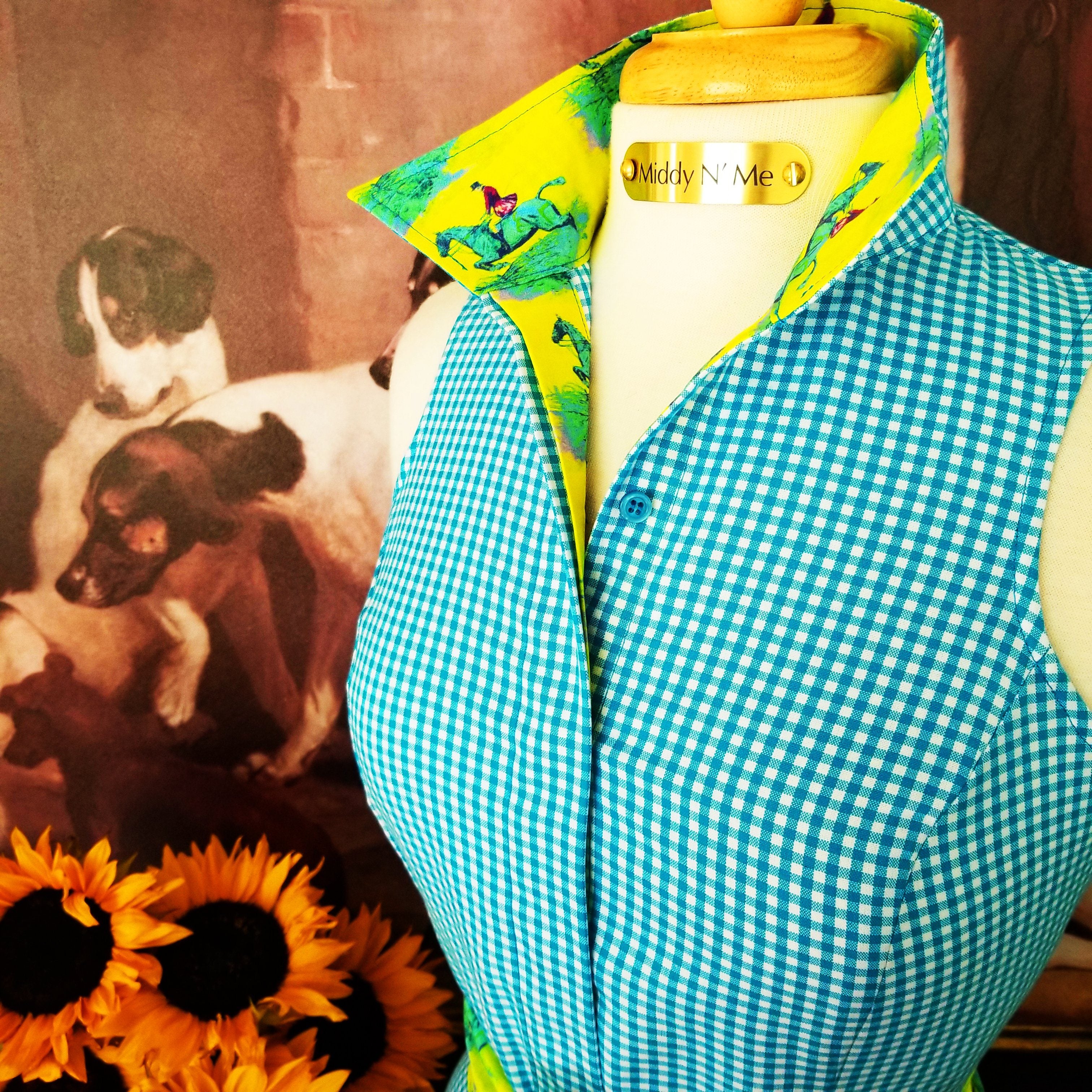 LEDYARD SHIRT IN TURQUOISE WITH SASH - Middy N' Me