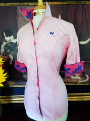 DEVONSHIRE IN CANDY GINGHAM HALF SLEEVE - Middy N' Me