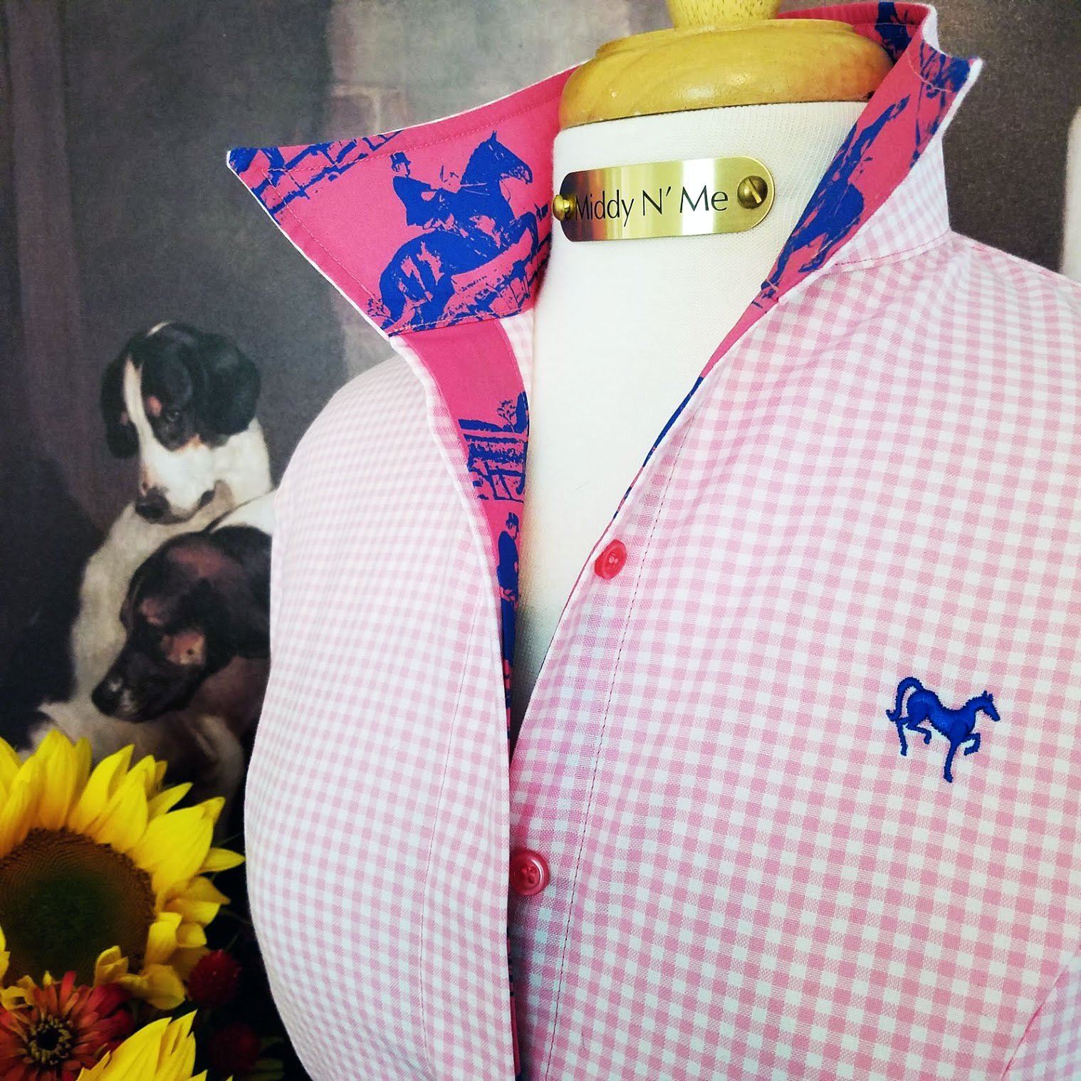 DEVONSHIRE IN CANDY GINGHAM HALF SLEEVE - Middy N' Me