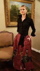 VALENTINE SKIRT IN MERLOT