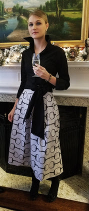 Onyx Snaffles Skirt in Stone - Middy N' Me