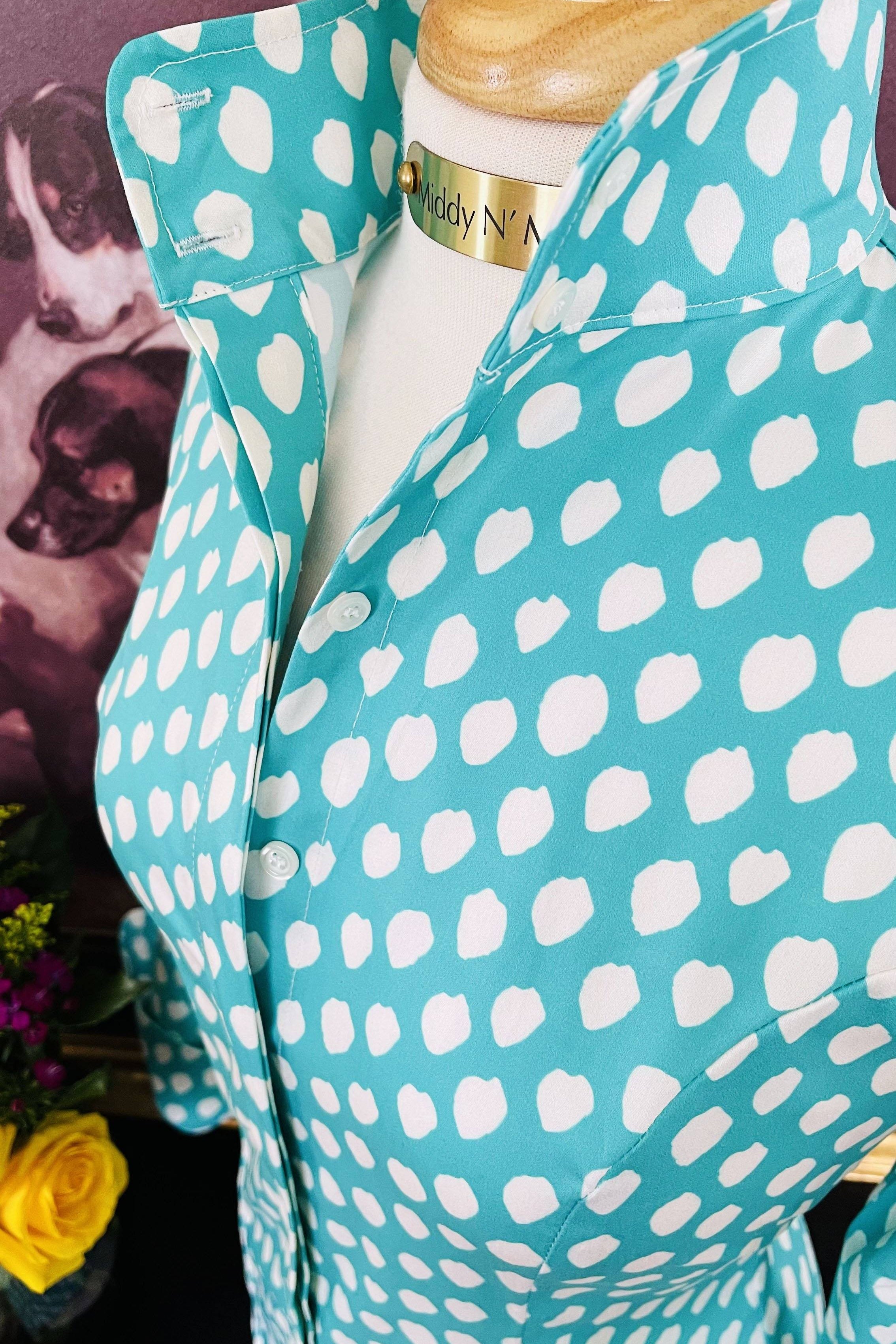 POPPY SHIRT IN TURQUOISE - Middy N' Me