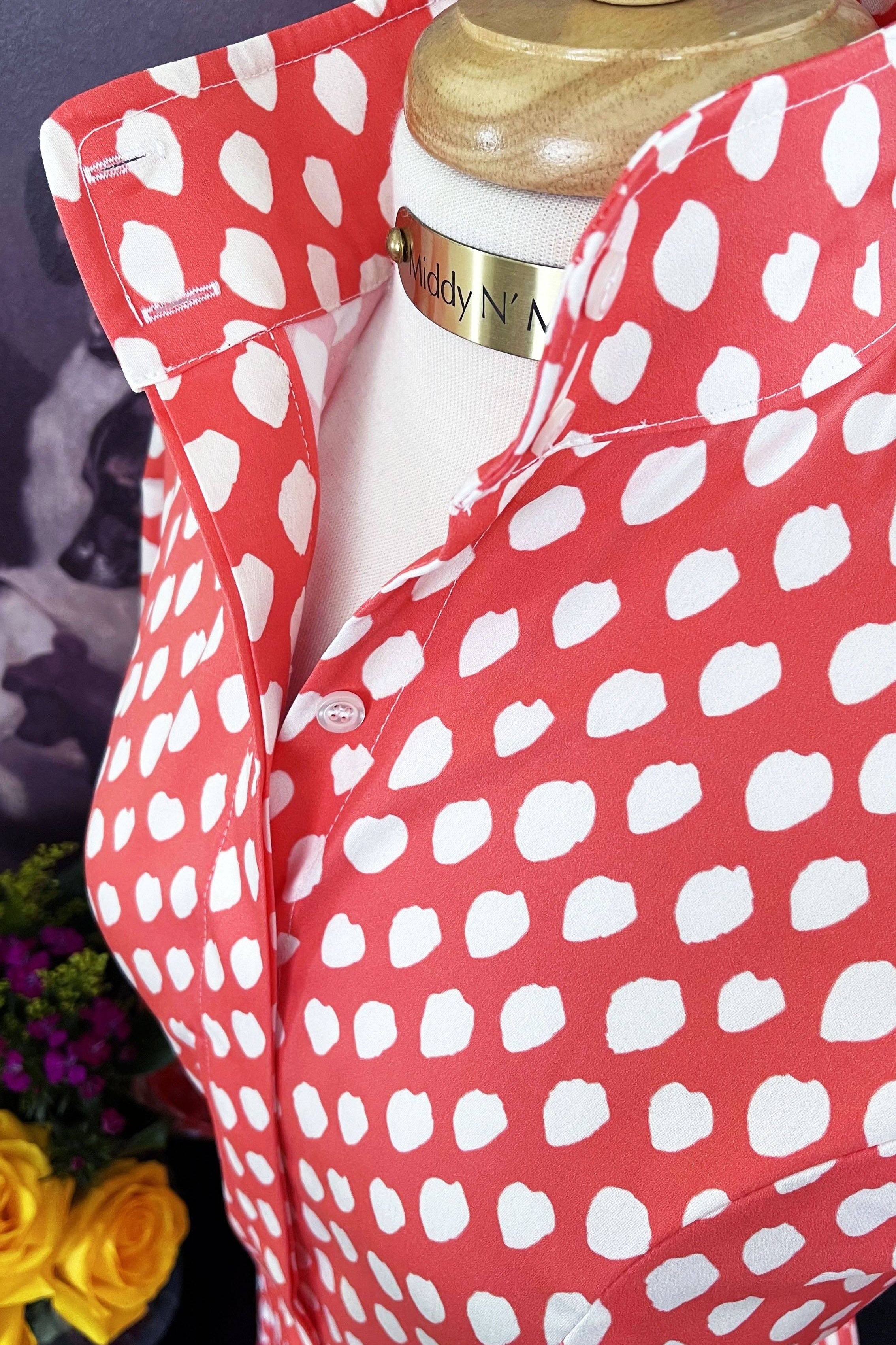 POPPY SHIRT IN TANGERINE - Middy N' Me