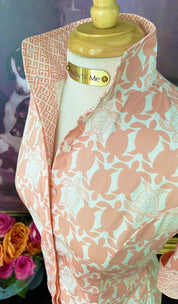 SEA ISLAND SHIRT IN JUST PEACHY - Middy N' Me