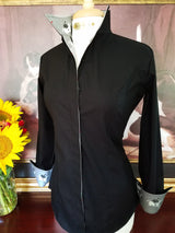 SIR THOMAS PINK SHIRT ON BLACK