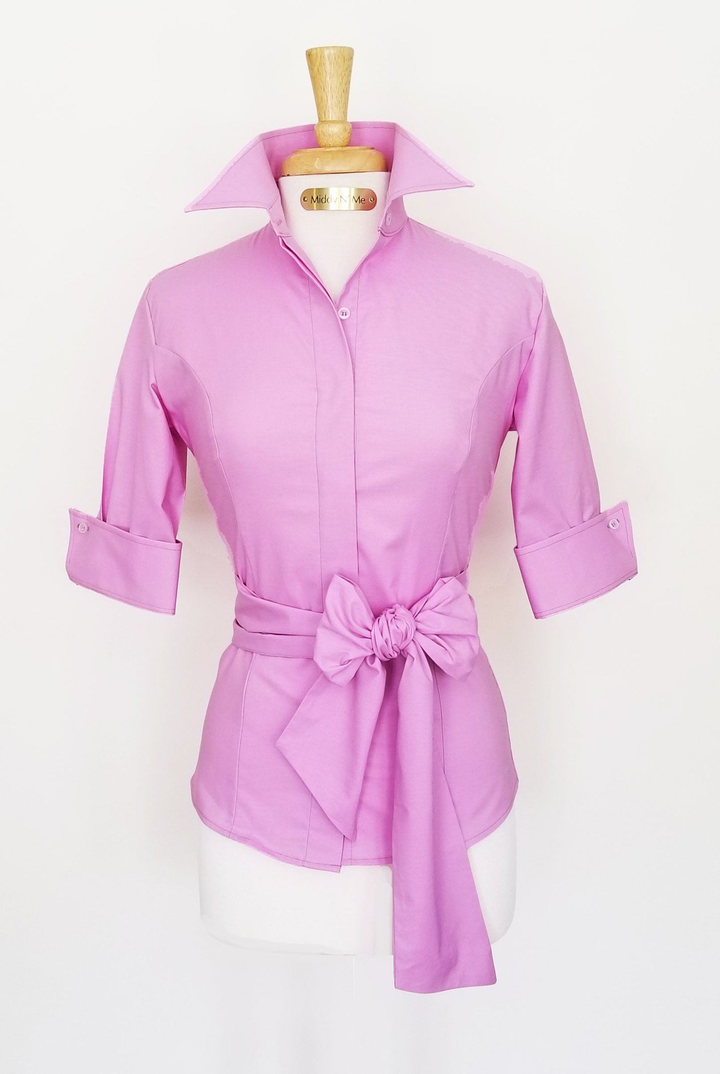 SUMMER RIDE SHIRT WITH SASH IN BALLERINA - Middy N' Me