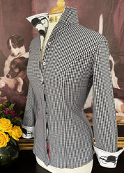 THORNTON HILL SHIRT ON BLACK GINGHAM - Middy N' Me