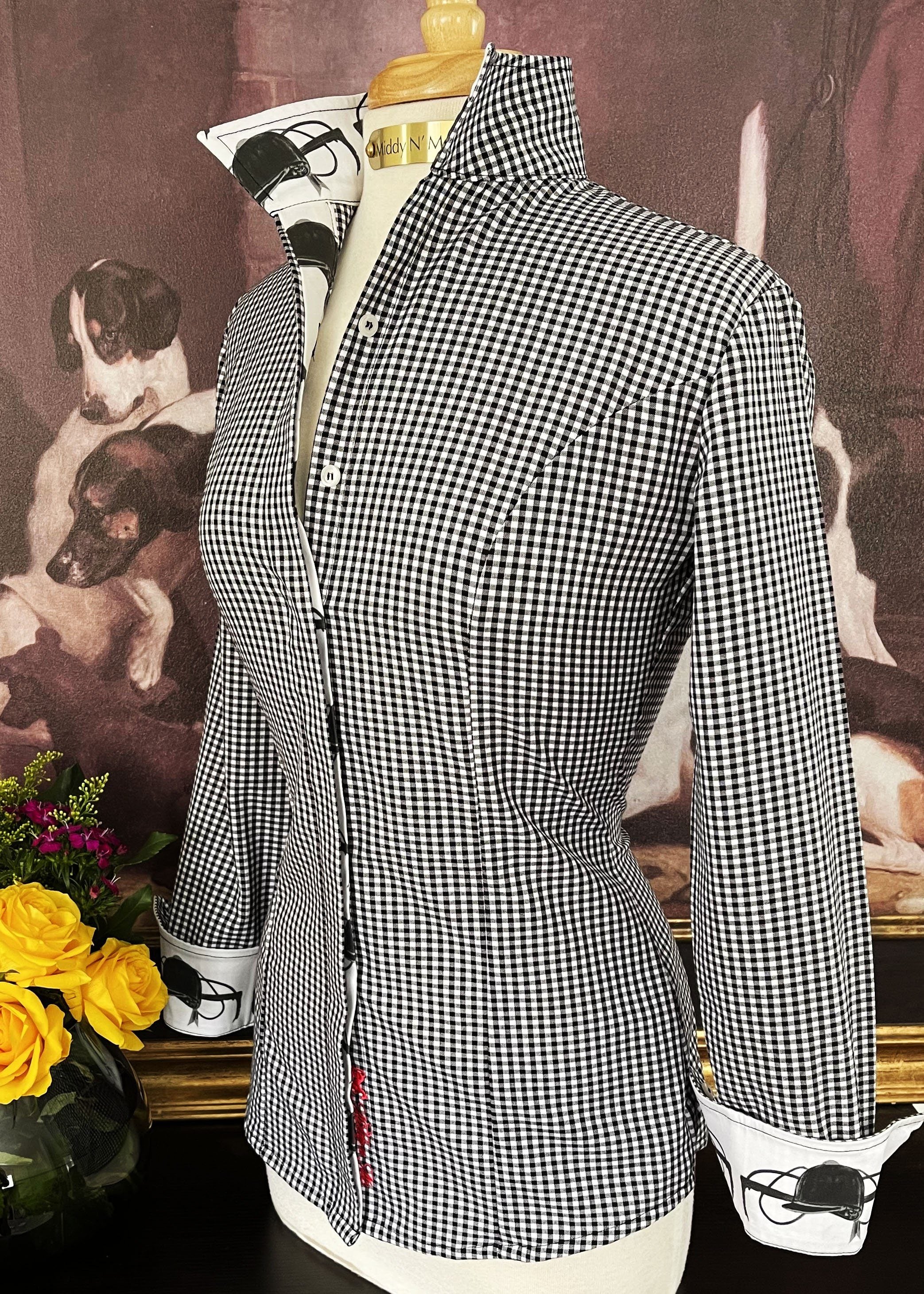 THORNTON HILL SHIRT ON BLACK GINGHAM - Middy N' Me