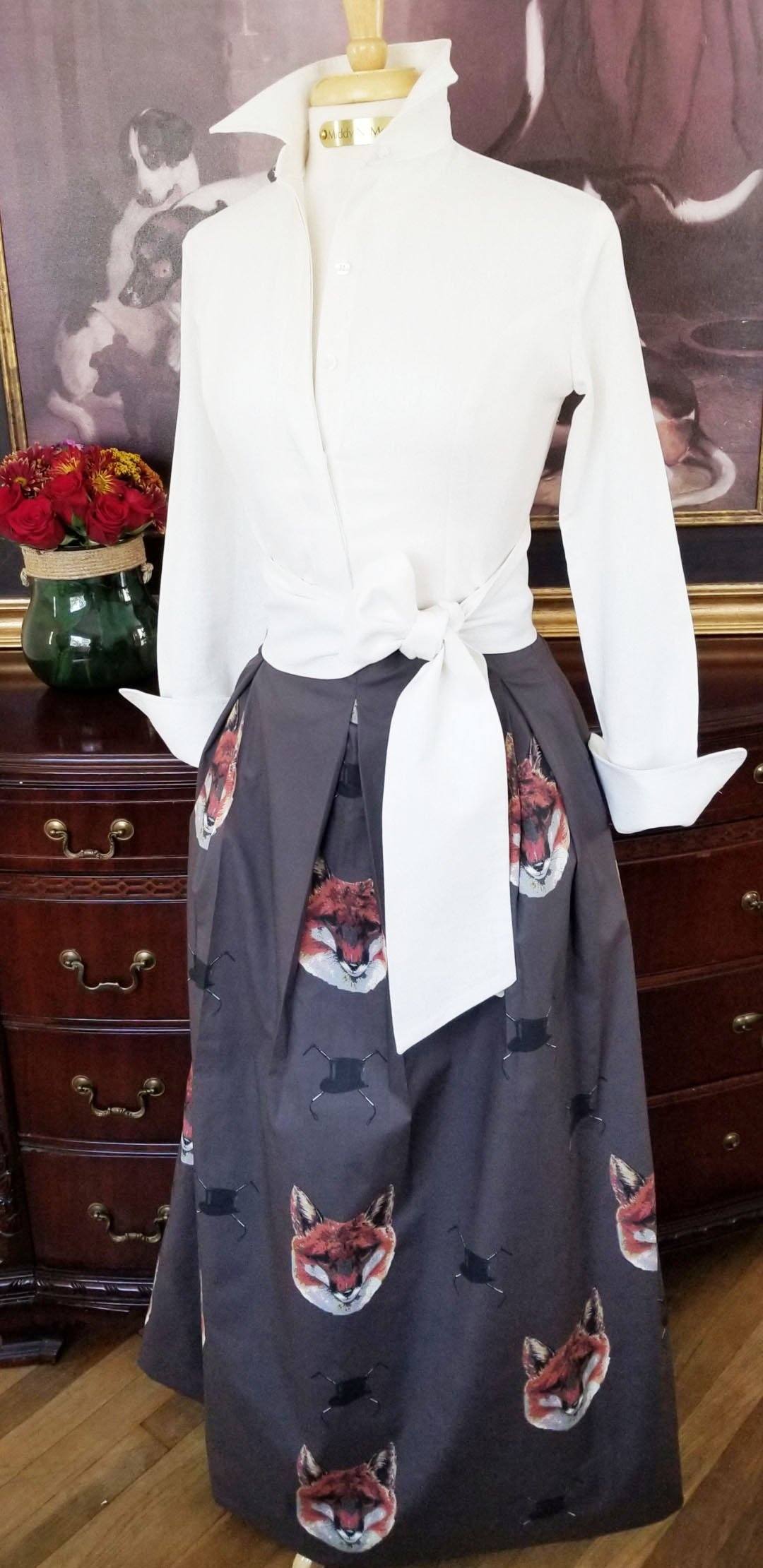 TALLY HO SKIRT IN GREIGE - Middy N' Me