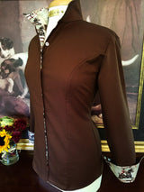 THE RAKE SHIRT IN CHOCOLATE