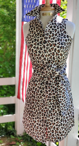 THE LEOPARD ROOM DRESS WITH SASH