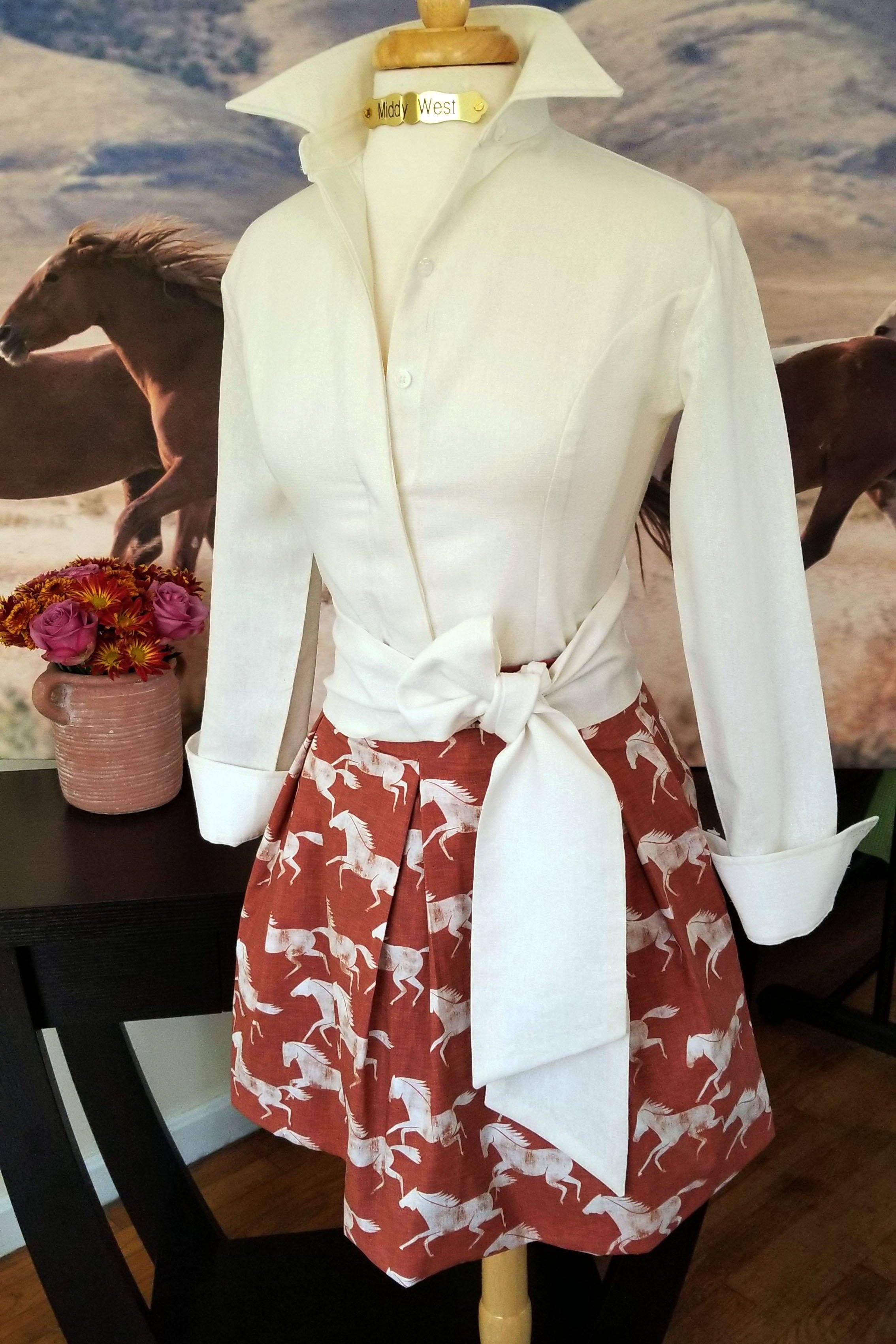 WILD & FREE SKIRT IN CHESTNUT - Middy N' Me