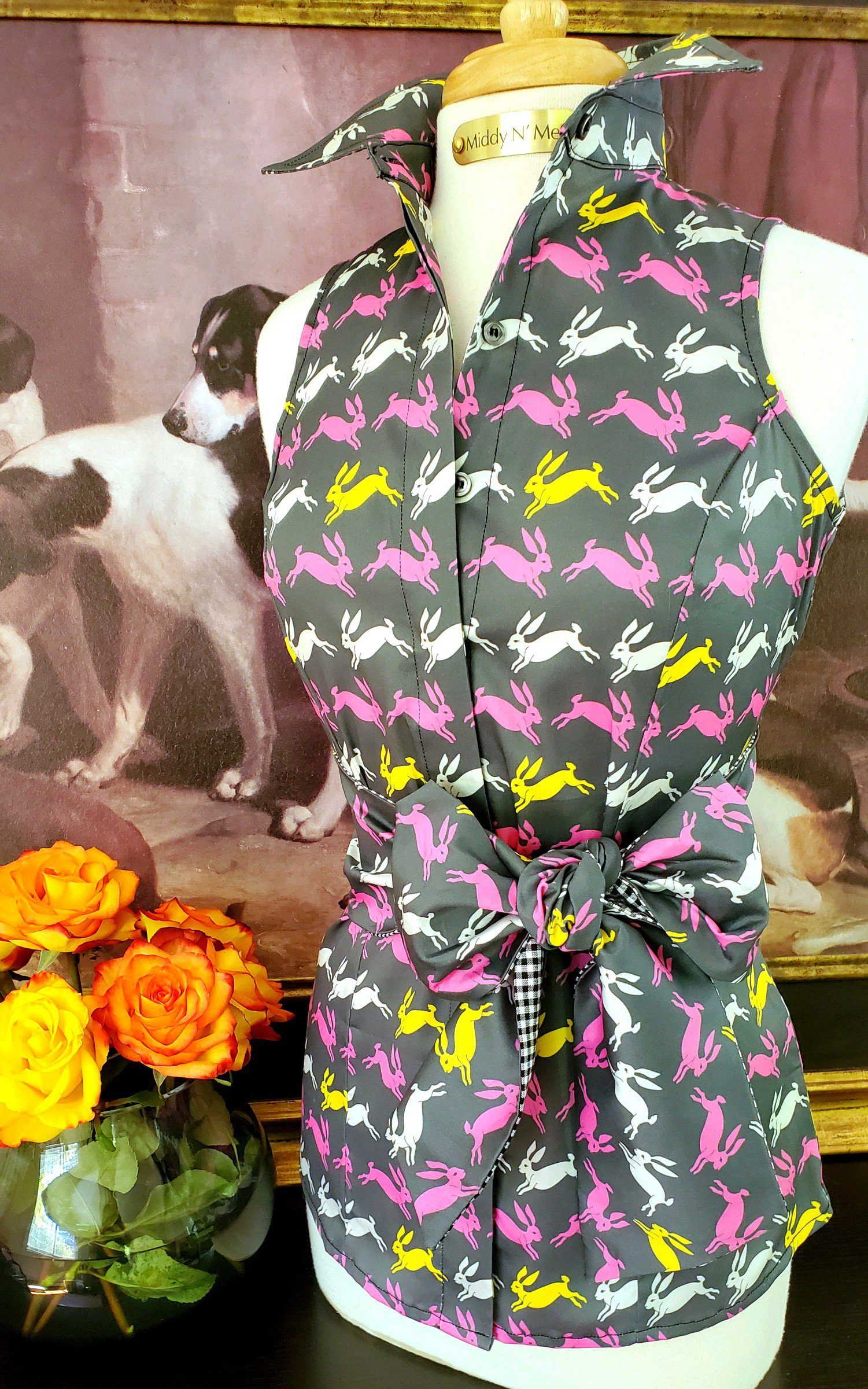 BUNNY PALOOZA SHIRT WITH SASH - Middy N' Me
