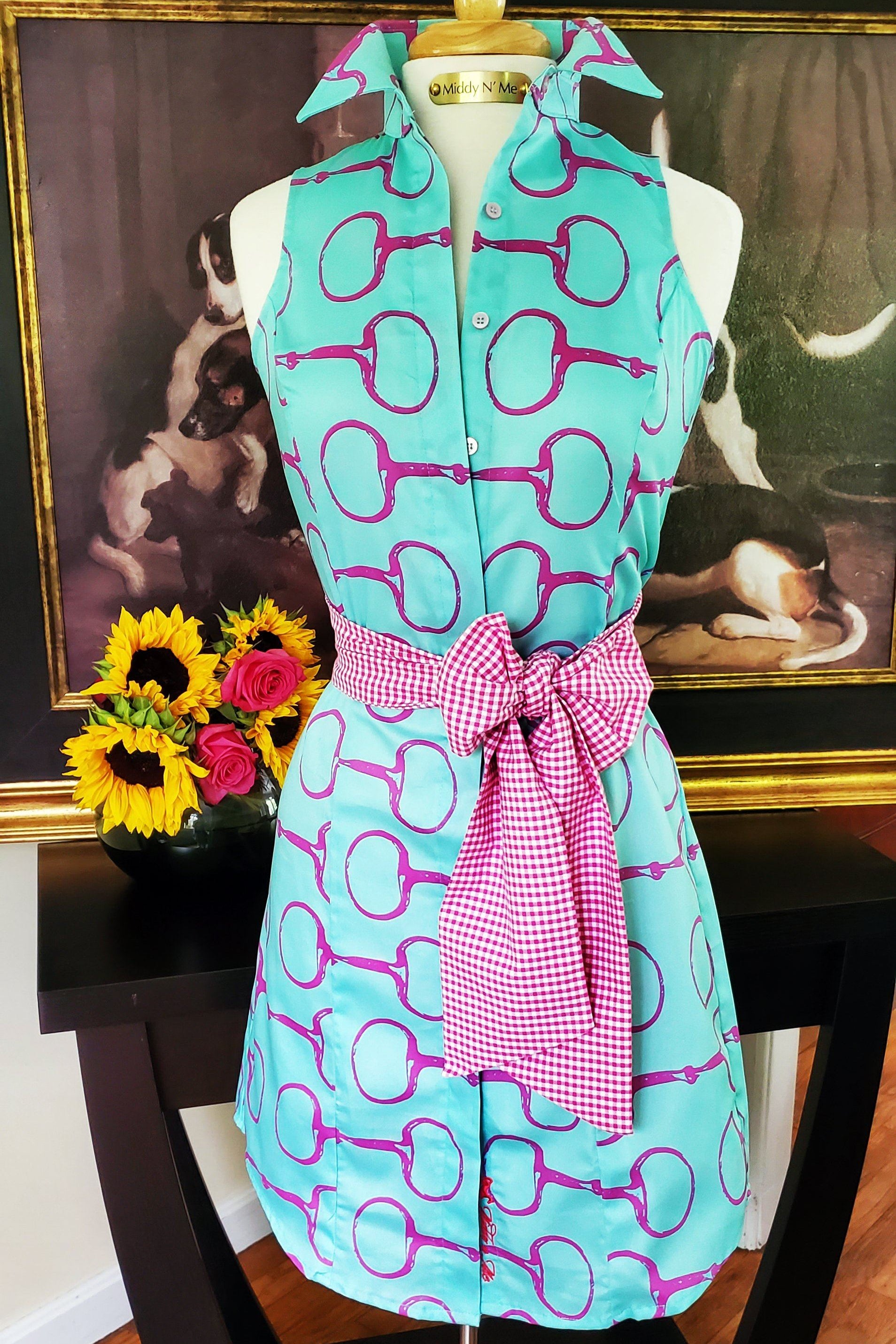 SUMMER SNAFFLES DRESS WITH SASH - Middy N' Me