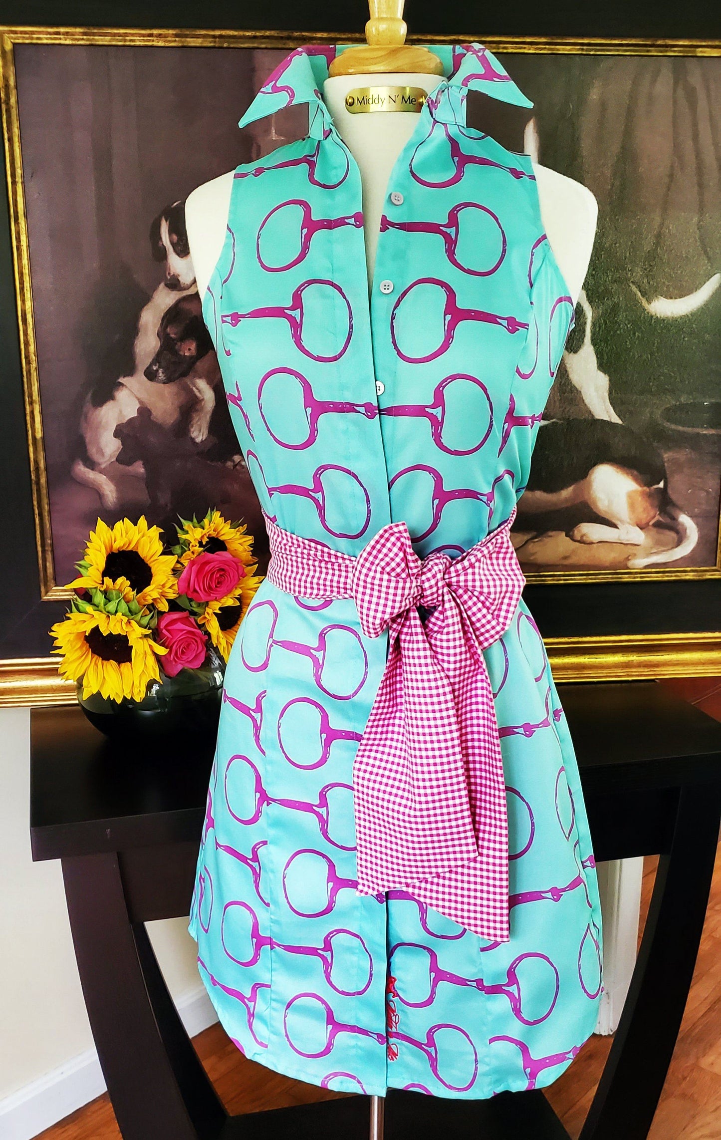 SUMMER SNAFFLES DRESS WITH SASH - Middy N' Me